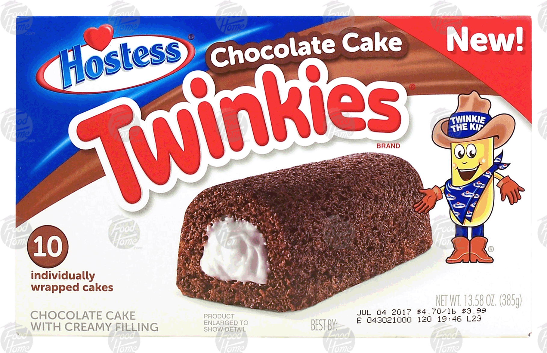 Hostess Twinkies chocolate cake with creamy filling, 10-indivudally wrapped Full-Size Picture